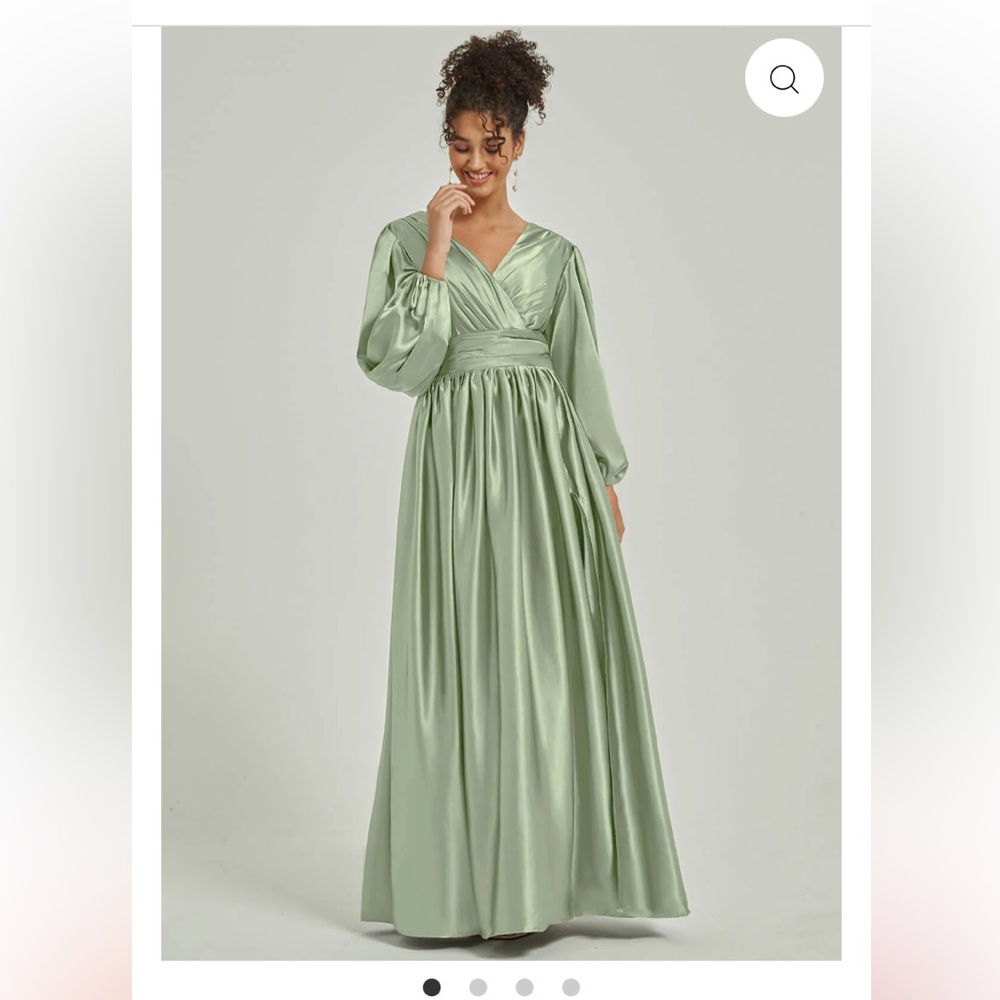 NZ BRIDAL sage green dress